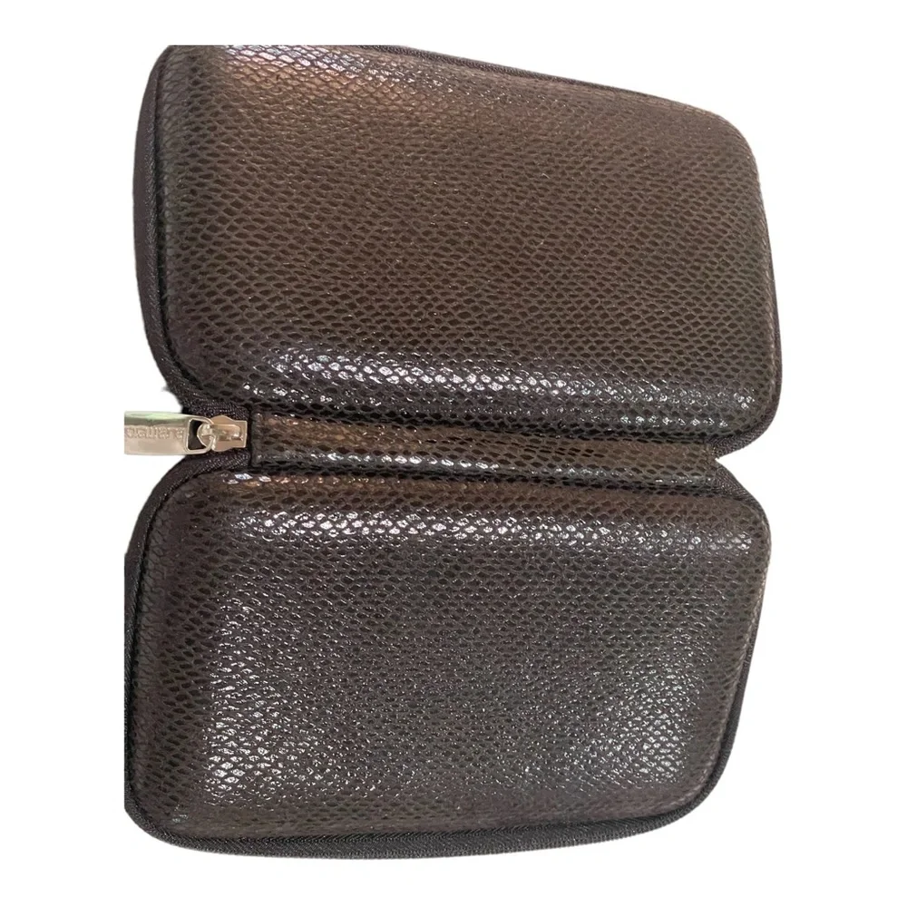 New! Laura Mercier Hard Shell Travel Brush Case FAUX SNAKE SKIN